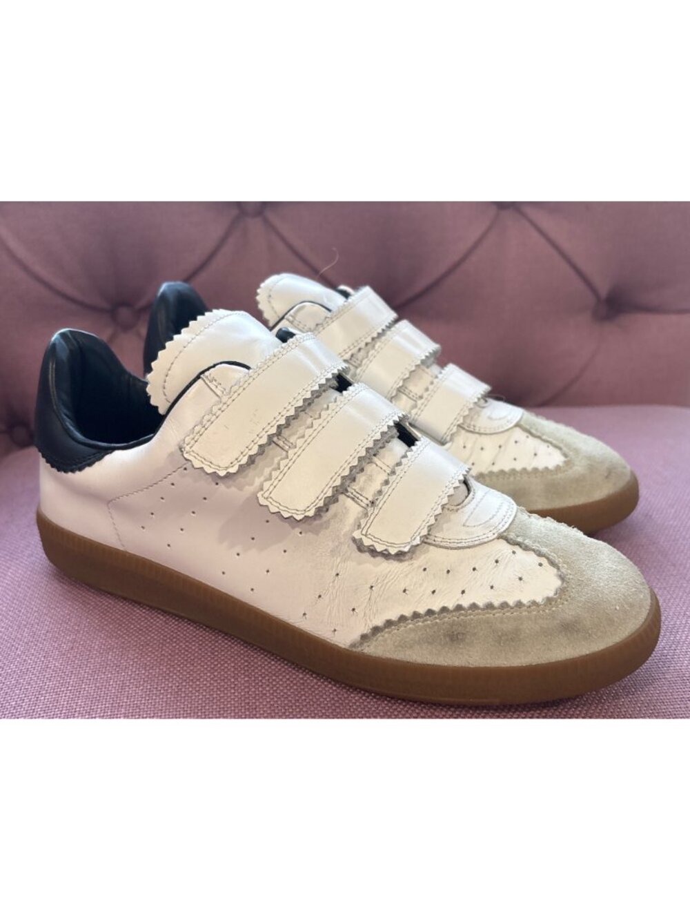 Isabel Marant Beth Classic Sneakers in White Leather 40 Womens Athletic - Picture 7 of 15